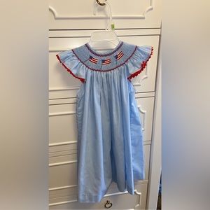 Beautiful Smocked 4th of July Dress!🇺🇸